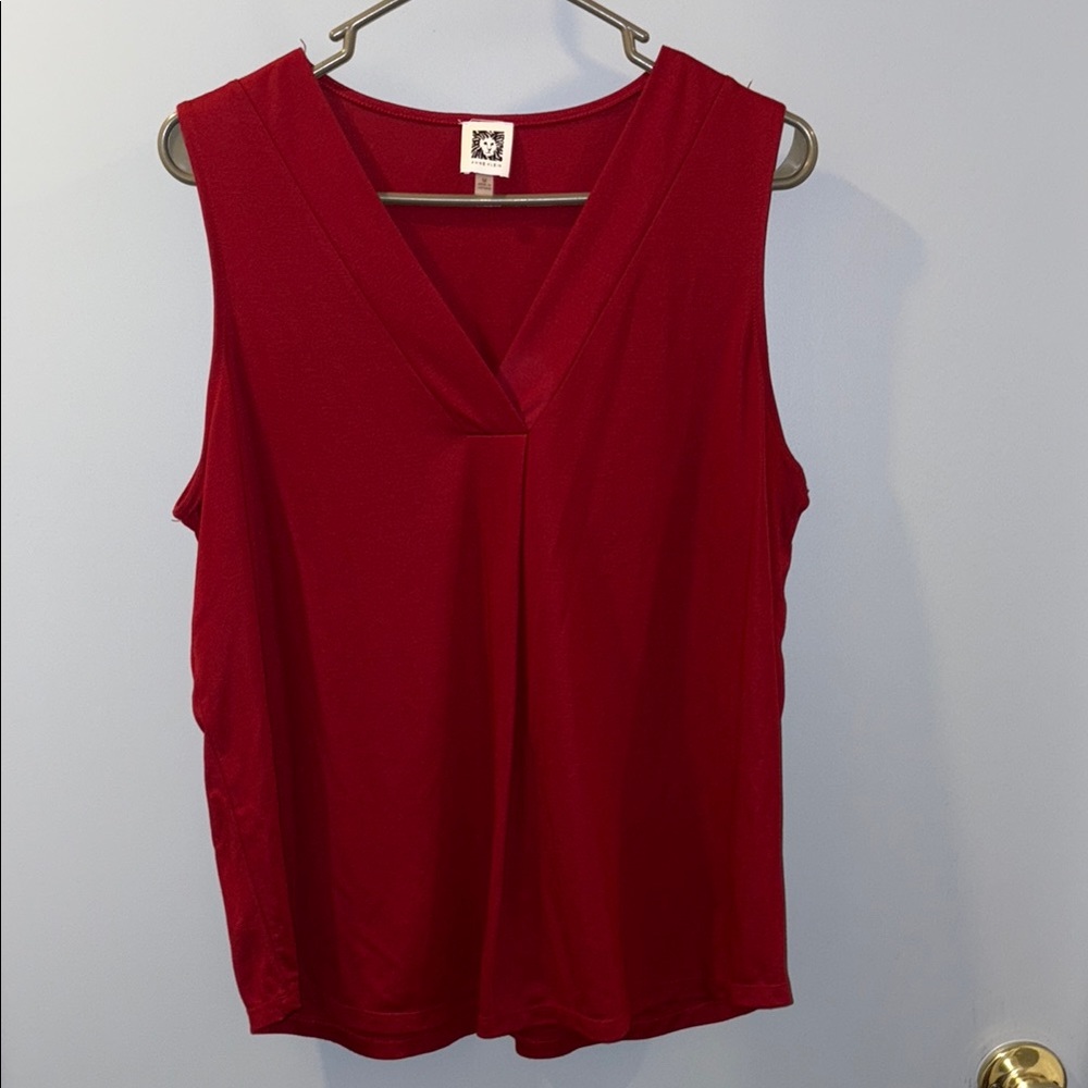 Anne Klein Red Tank Top